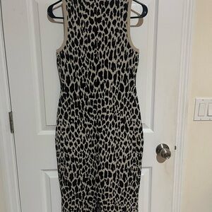 Express Animal Print Midi Dress